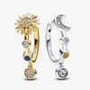 Copper Exquisite Sun & Moon Earrings Women Jewelry Luxury Gifts Original Design Lnfinity Heart Stud Earrings Fashion Jewelry