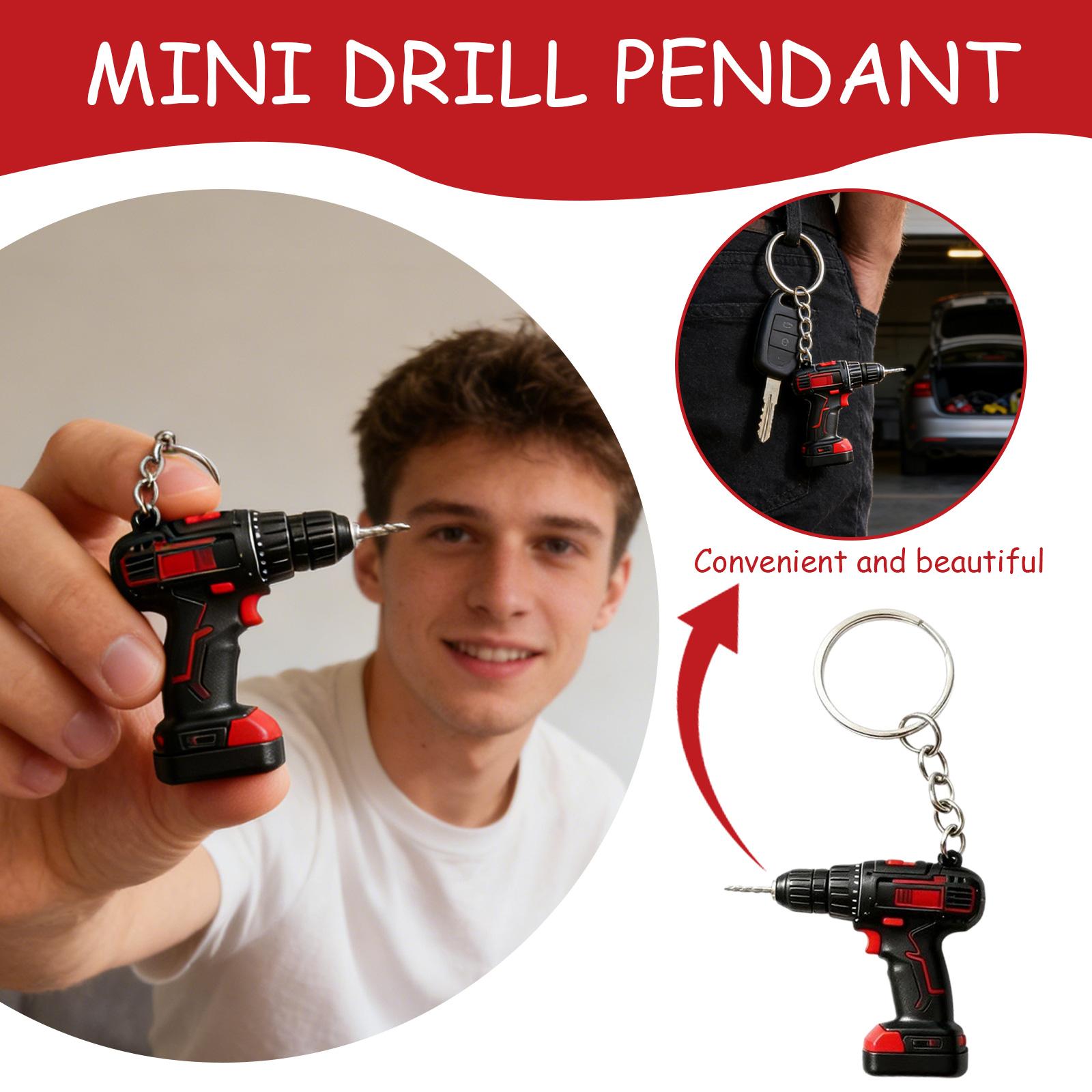 

Брелок для ключів у вигляді дриля: Маленький та зручний інструмент на кожен день. One Size білий