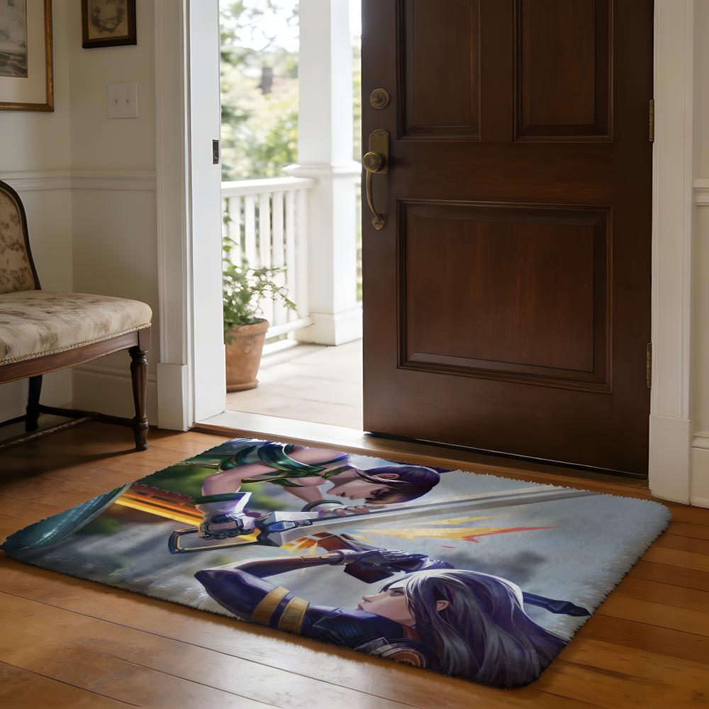 Anime Hot SStellar BBlade Floor Mat Soft Flannel Absorbent Mat Non-Slip Rug Home Bedroom Bathroom