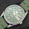 JAPAN VINTAGE SEIKO 5 AUTOMATIC REFURBISHED MENS GREEN DIAL WATCH a440384-4 Sk-a440384