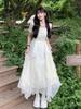 Women's Summer French Fairy Princess Dress for Seaside Vacations