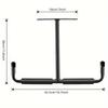 1pc Heavy-Duty Ceiling-Mounted Garage Storage Hook Rack - Overhead Hanging Shelf with Metal Hooks Suitable for Hanging Hoses, Wood, Bulky Items