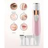 Women Bikini Trimmer, 5 In 1 Woman Electric Shaver, Rechargeable Epilator Lady Hair Painless Shaver For Bikini Area /nose/ Armpit/eyebrow/facialpink