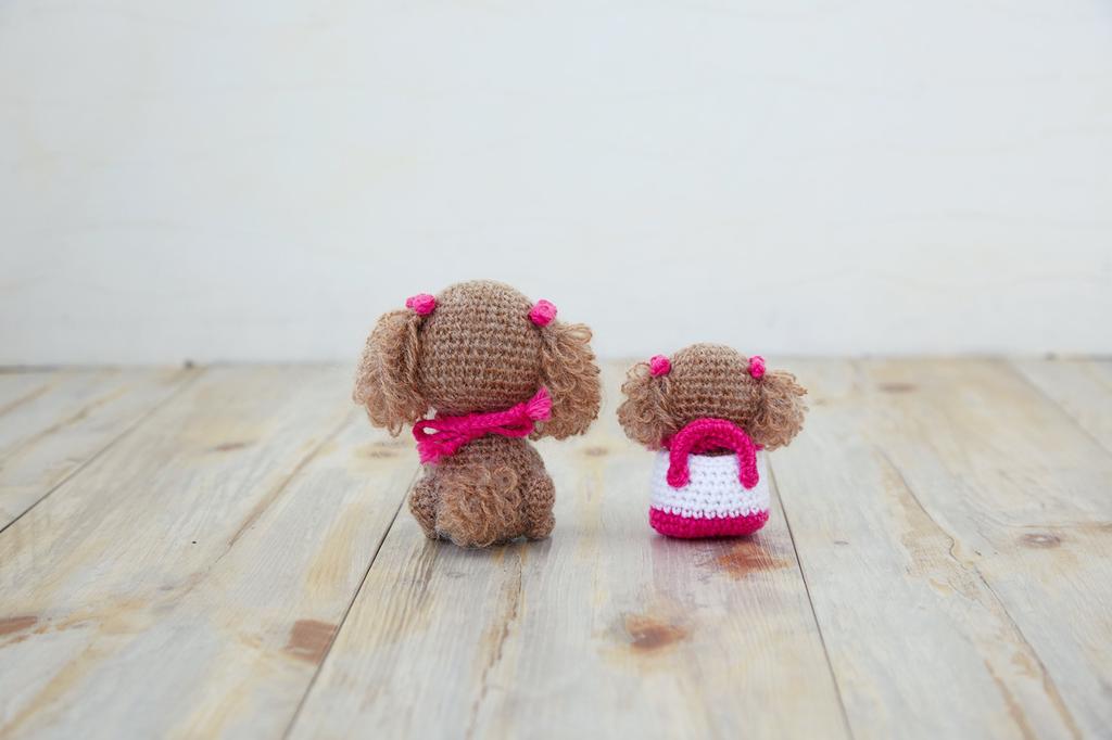Hamanaka Craft Cute Amigurumi Toy Poodle Parent and Child Pack H301-515