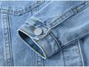 Retro Blue Denim Women's Plus Size Jacket - Trendy BF Style Top