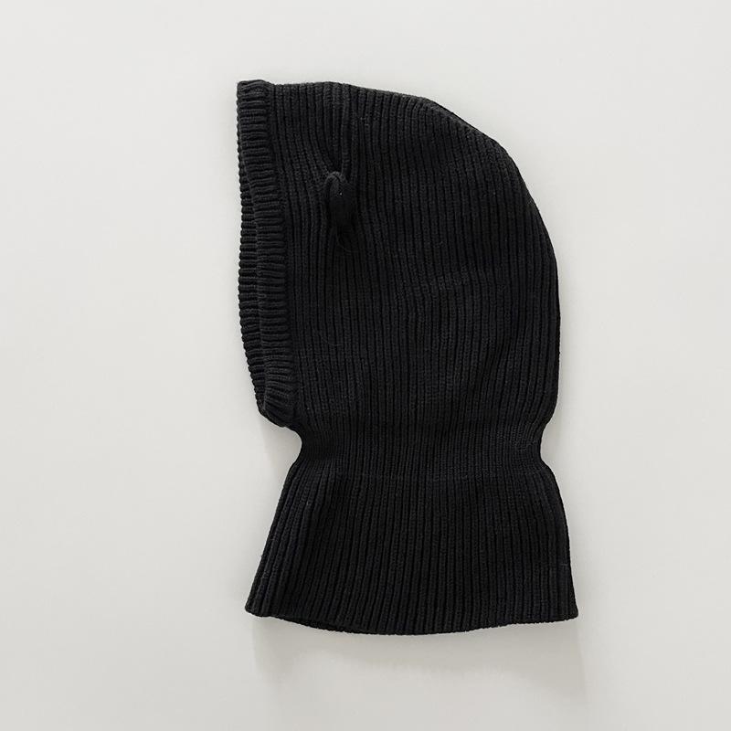 

Корейская версия пуловера Bear Rafa шапка шарф капюшон для женщин с осенне-зимней теплой защитой шеи вязаная шерстяная шапка модная M（56-58cm）