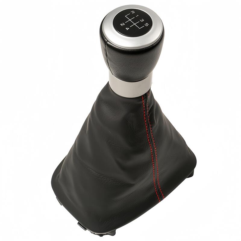 Manual Leather 5/6 Speed Gear Shift Knob Gaitor Boot Cover For Seat Alhambra 2000-2010 Car Styling Accessories Replacement Parts