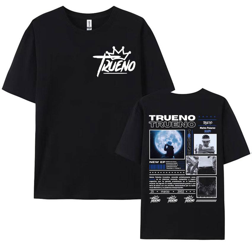 Rapper Myke Towers Graphic Printed T-shirts for Men Harajuku Hip Hop Oversized T Shirt Unisex Summer Cotton Short Sleeve T-shirt