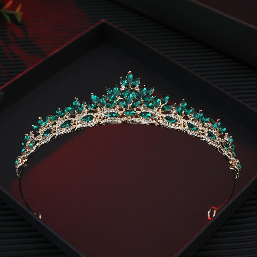 Elegant Baroque Crystal Crown Sparkling Luxury Crystal Tiara  Gorgeous Accessories