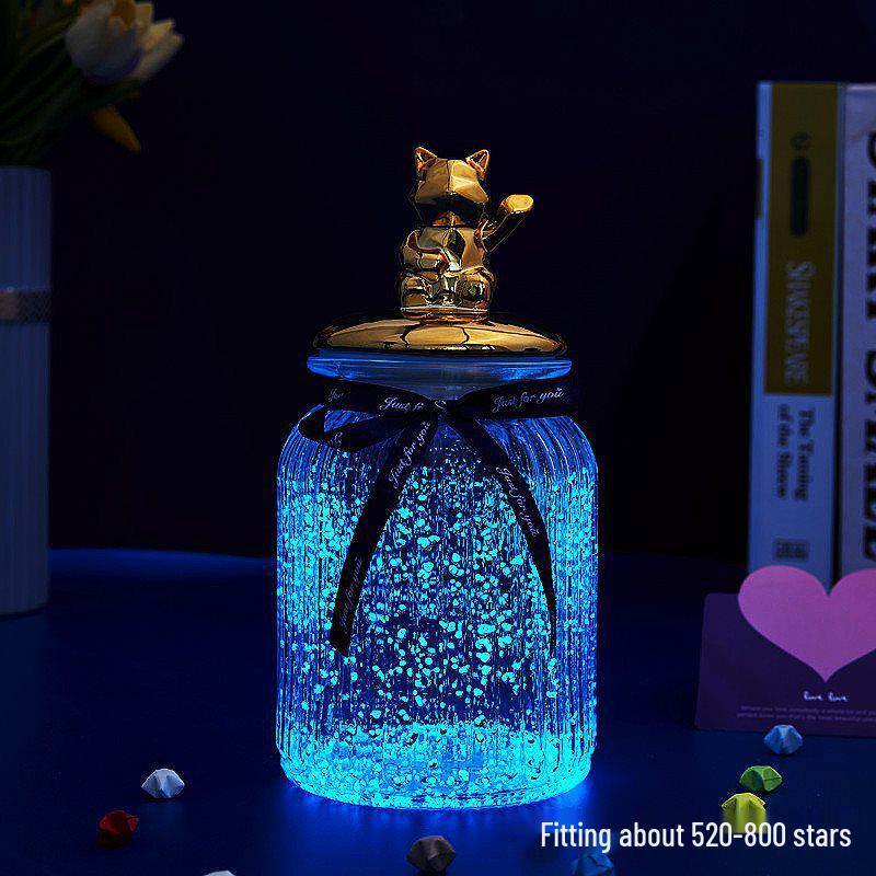 Luminous Glow-in-the-Dark Star Bottle Ornament - Creative Gift for Birthdays or Valentine's Day