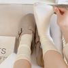 Socks Pure Cotton Stacking Socks Season Versatile Boneless Confinement Socks Sweat-Absorbing Deodorant Cotton Medium Tube Socks Women