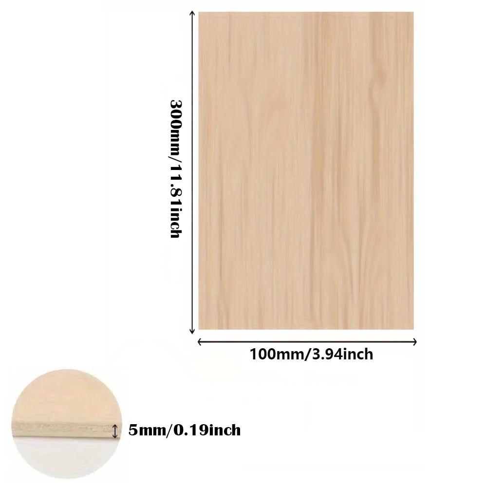 5-20Pcs Model Making Balsa Wood Sheets ,Balsa Wood Sheets Ply in Multiple Sizes & Thickness, Easy to Cut for DIY Crafts