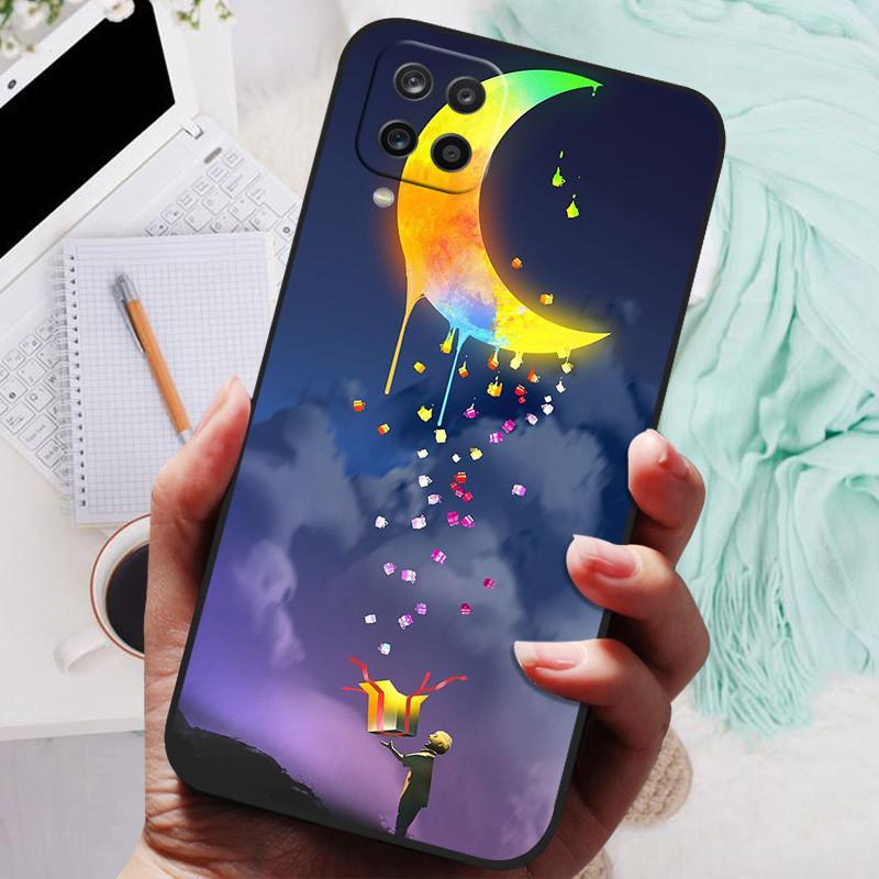 Für Samsung Galaxy A12 Hülle Silikon Luxus Katze Marmor Weiche Stoßstange Abdeckung für Samsung Galaxy M12 A12 Schutz Hüllen A M 12