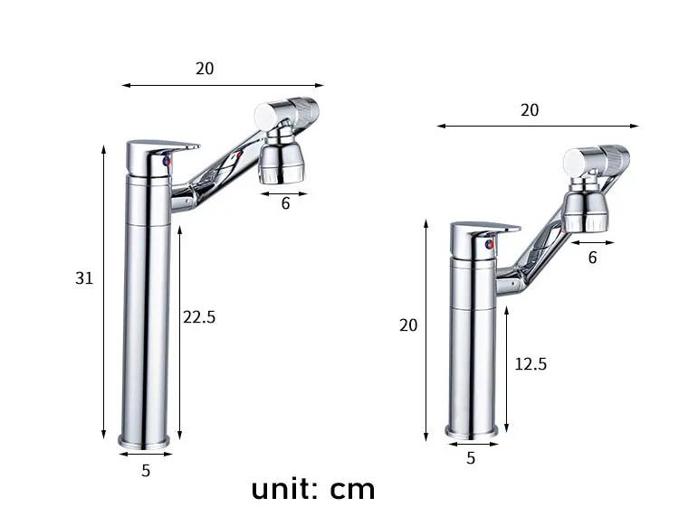 Multifunction Bathroom Faucet Gold Sink Faucet Hot Cold Water Mixer Crane Deck Mounted Universal Water Taps Black White