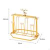 6 Cup Metal Drainer Holder Rack Mug Organizer Luxury Drying Glass for