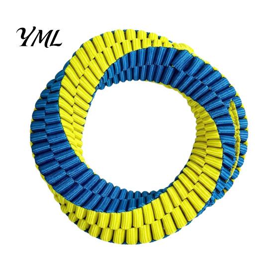 Washable Chew Toys for Dogs Dog Dental Tug Toy, Textured Woven Nylon Interactive Teeth Cleaning Large Over 33 Pounds Round or Figure 8 Design,