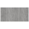 Bed Headboard with Nightstands Grey Sonoma Particleboard