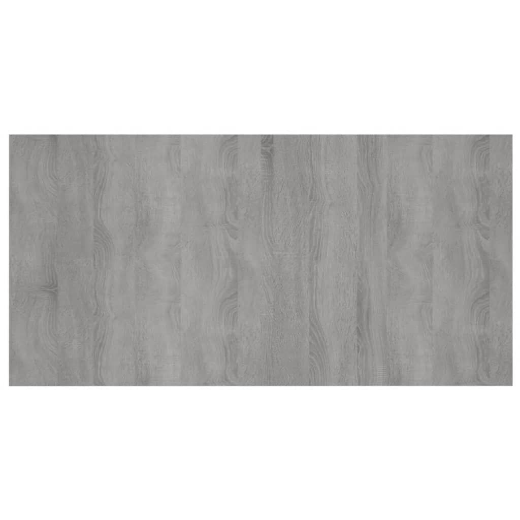 Bed Headboard with Nightstands Grey Sonoma Particleboard