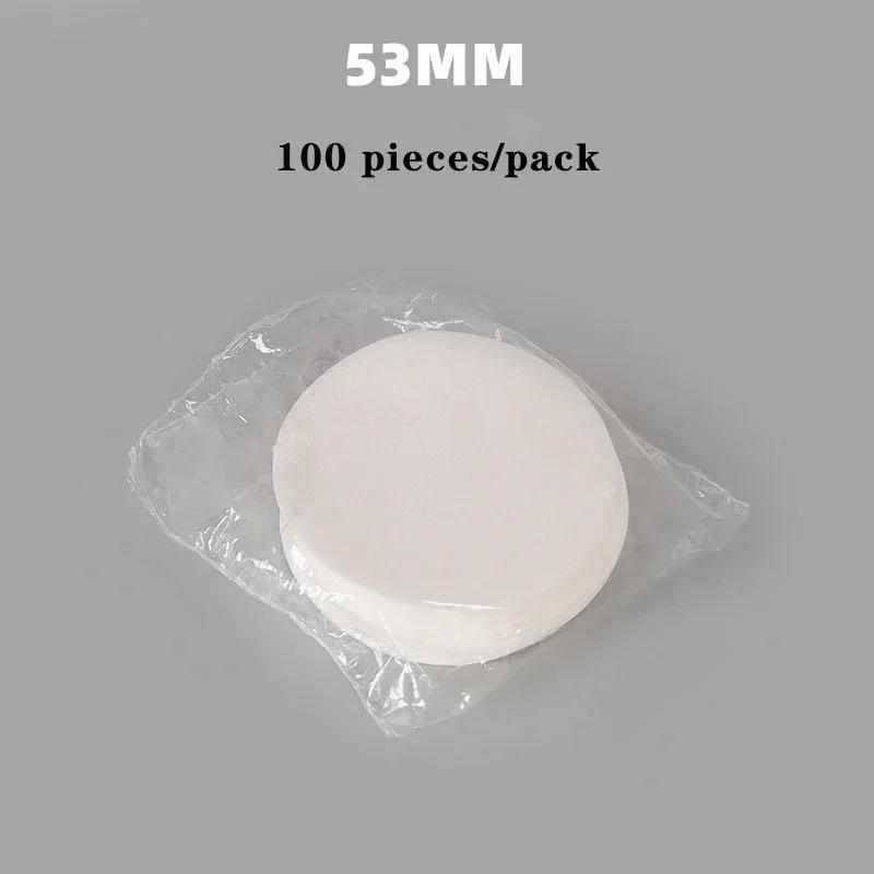 100 Pcs Unbleached Puck Screen Portafilter Paper Barista Maker Coffee Paper Filter 51/53/58mm for Espresso Machine