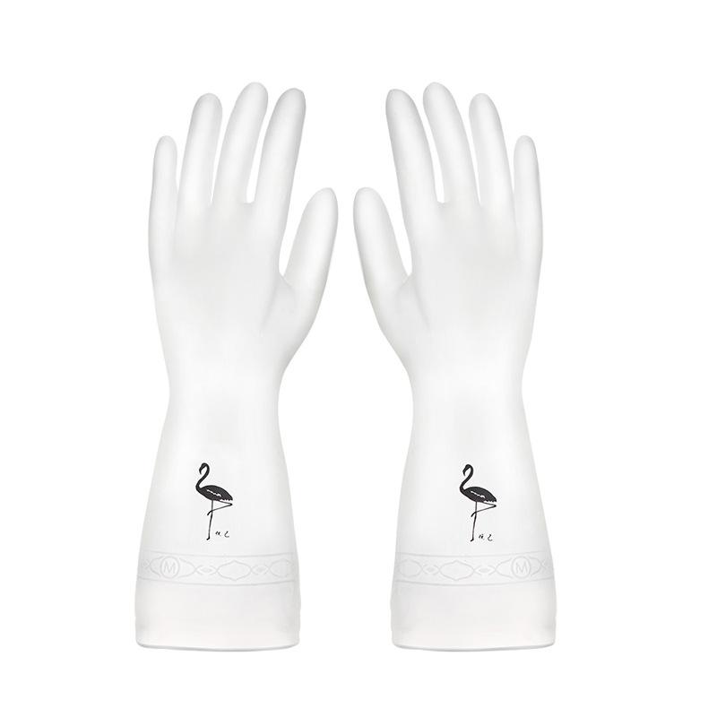 

Прочные перчатки для мытья посуды для домашнего использования, утолщенные латексные чудо-перчатки для уборки, водонепроницаемые резиновые кожаные для домашней стирки M