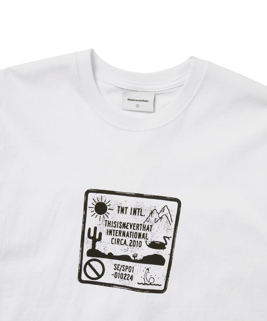 THISISNEVERTHAT Caution Sign Tee White