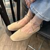 Fashion SUOJIALUN 2025 Brand Women Vintage Flats Shoes Big Size Ladies Elegant Lace-Up Low Heels Shoes Classic Suqare Toe Casual Loafers