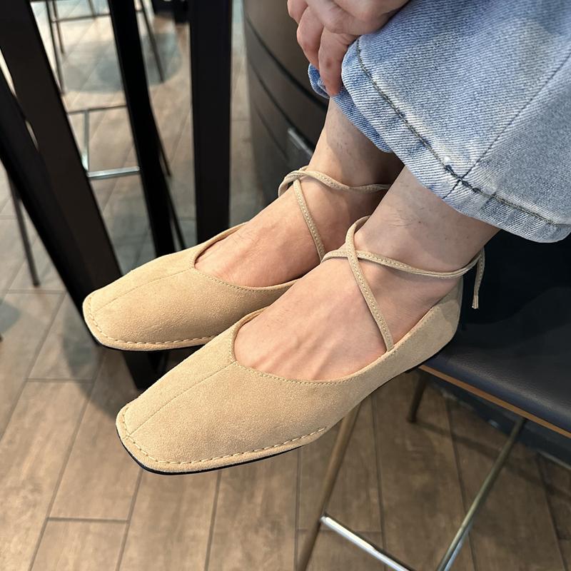 Fashion SUOJIALUN 2025 Brand Women Vintage Flats Shoes Big Size Ladies Elegant Lace-Up Low Heels Shoes Classic Suqare Toe Casual Loafers