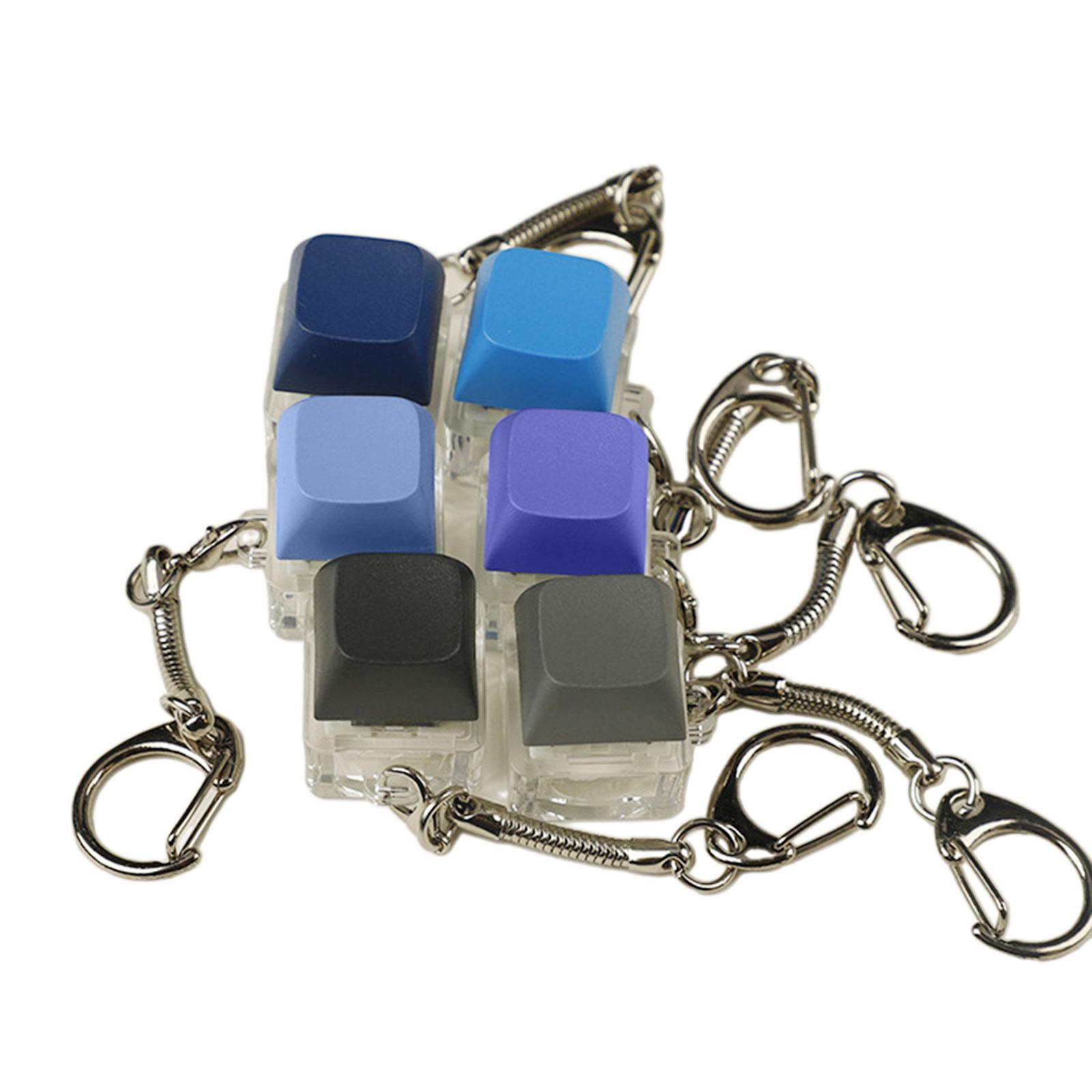 Interactive Keyboard Sensory Toy Keychain Decompression Toy Mechanical Switches 1