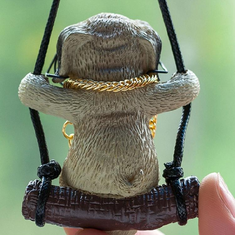 Cute Dog Car Rearview Mirror Ornaments Hanging Pendants Keychain Accessories