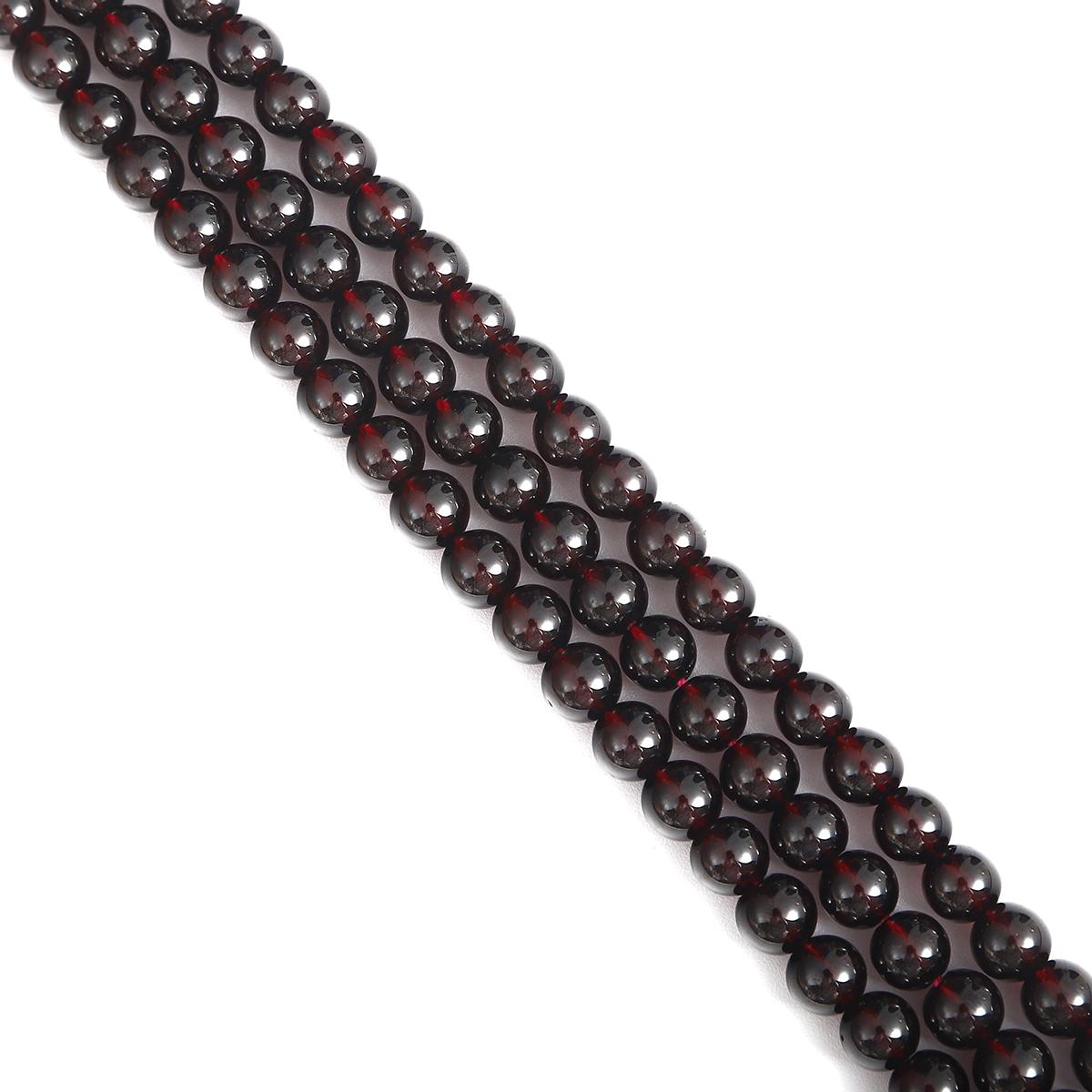 

Натуральный камень 5А Гранат Круглые свободные бусины DIY Браслет Ожерелье Подвески для изготовления ювелирных изделий 7mm 57pcs