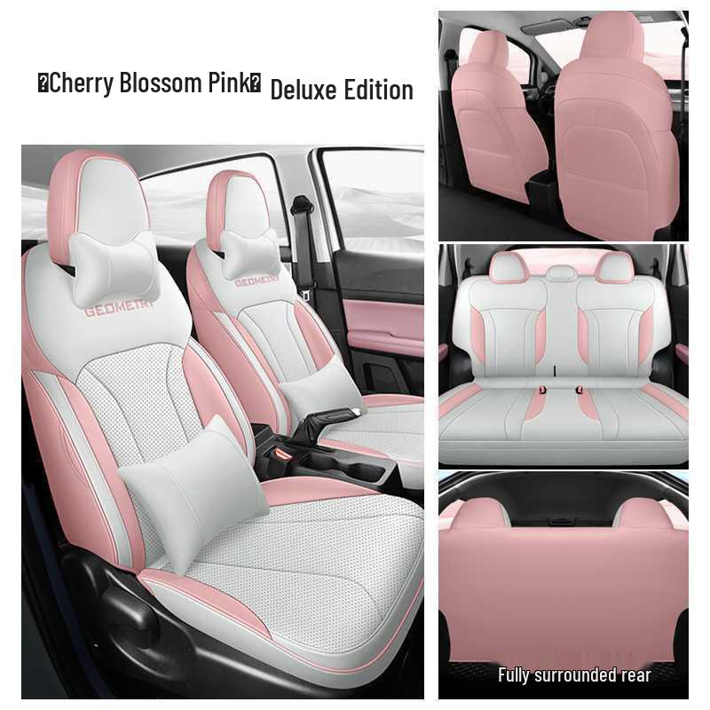 Geometry E Uniwersalne Skórzane Pokrowce na Fotele Samochodowe - Pełne Pokrycie, Na Wszystkie Pory Roku