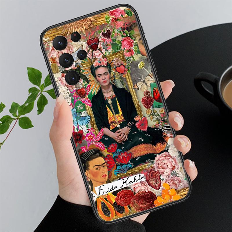 Phone Case For Samsung A17 A55 A16 A56 A35 A15 A53 A54 A33 A34 A25 A05S A52 A52S A07 A26 A06 Frida-Kahlo