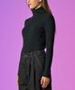 KOLEAT Winter Warm Heat Reversible Knit Turtleneck [Black] Ribbed Knit Kcl Ver.