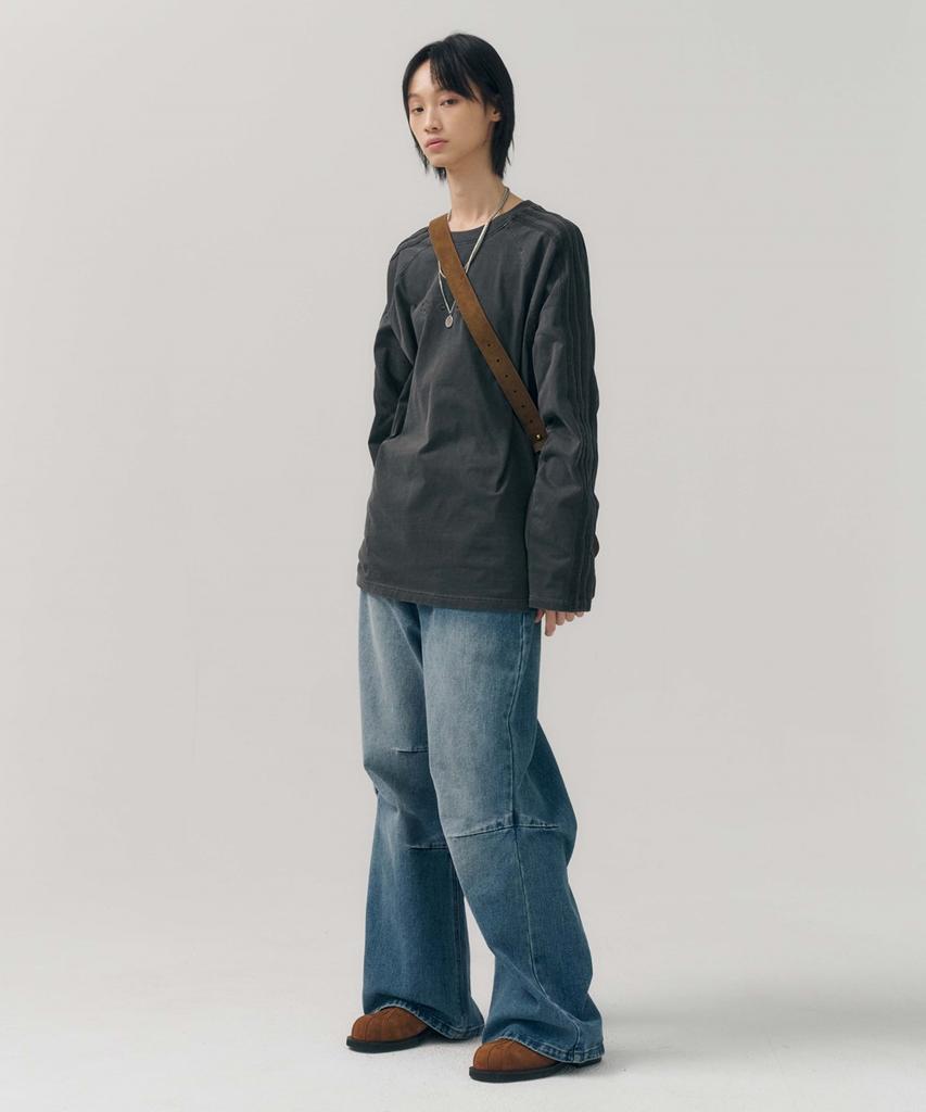 MINAV Sunrise Pigment Track T-Shirt [Charcoal]