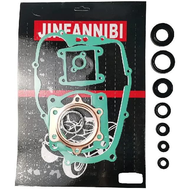 Engine Head Complete Gasket Kit with Oil Seals Top Bottom End Set Compatible for Yamaha Blaster 200 YFS200 1988-2006