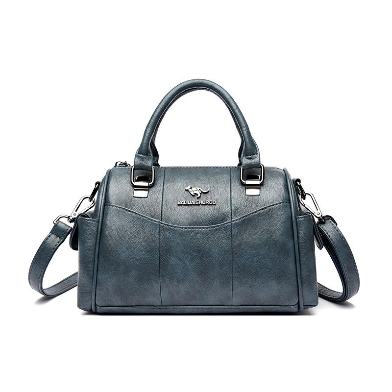 Women's bag new urban retro simple and fashionable large-capacity portable messenger shoulder bag