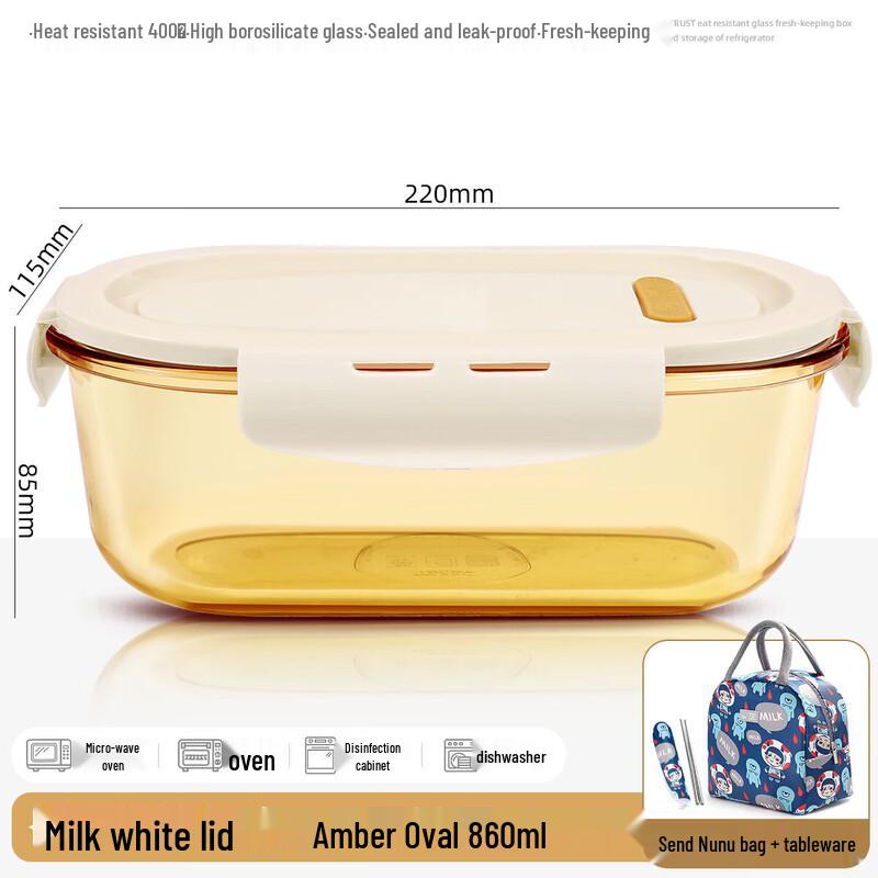 Sichun Aesthetic Heat-Resistant Glass Lunch Box Set