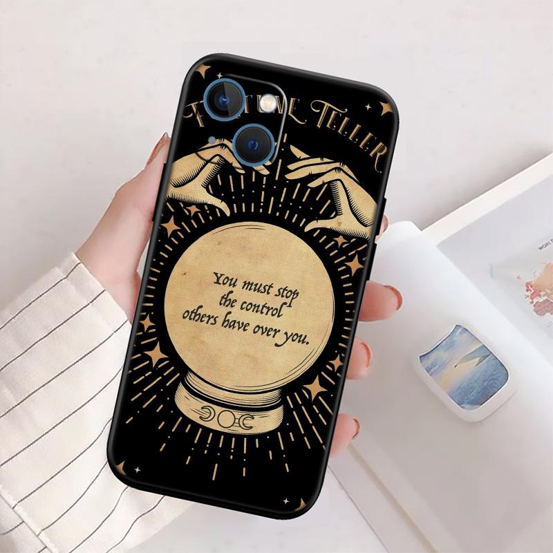 QE10 Divination Tarot Phone Case for OPPO A40 A60 A80 A15 A16 A16K A12 A17 A17K A54 A54S A53 A53S A55 A56 A57 A98 F23