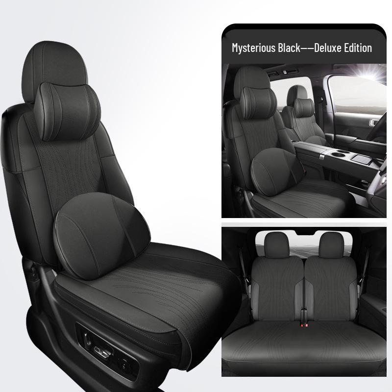 Universal Suede Car Seat Cushion: Ideal for L6-L9, Four Seasons, Semi-Enclosed Design
