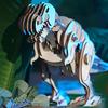 Tsukurundesu® Battery-Operated 3D Wooden Puzzle Dinosaur Series (D200 Tyrannosaurus (Large)) with Japanese Instructions