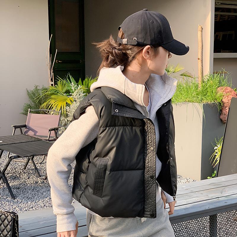 Short Women's Padded Vest Coat In Autumn and Winter