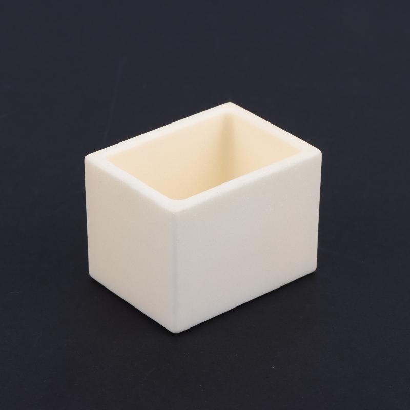 1Pcs High Purity High Temperature Resistant Multiple Sizes Ceramic Crucible 99% Alumina Square Crucible For Laboratory