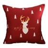 Christmas Cartoon Pillow cover,Santa Claus,reindeer,snowman,cute Pillowcase,home Celebration,red Creative Gift