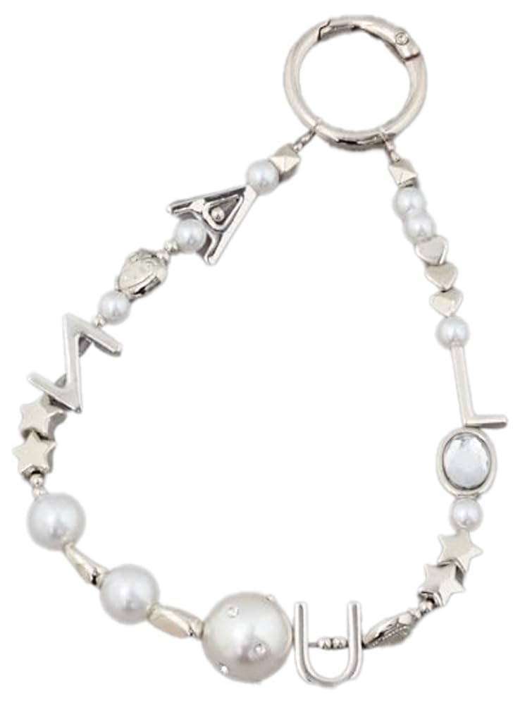 Azul by moussy Logo Beaded Bag Charm, Women s, 250ISC56-287J, Free Size SLV