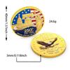 Usa Moneta Commemorativa del 250° Anniversario 1776-2026 Aquila Americana Moneta Souvenir Artigianato Metallico Emblema