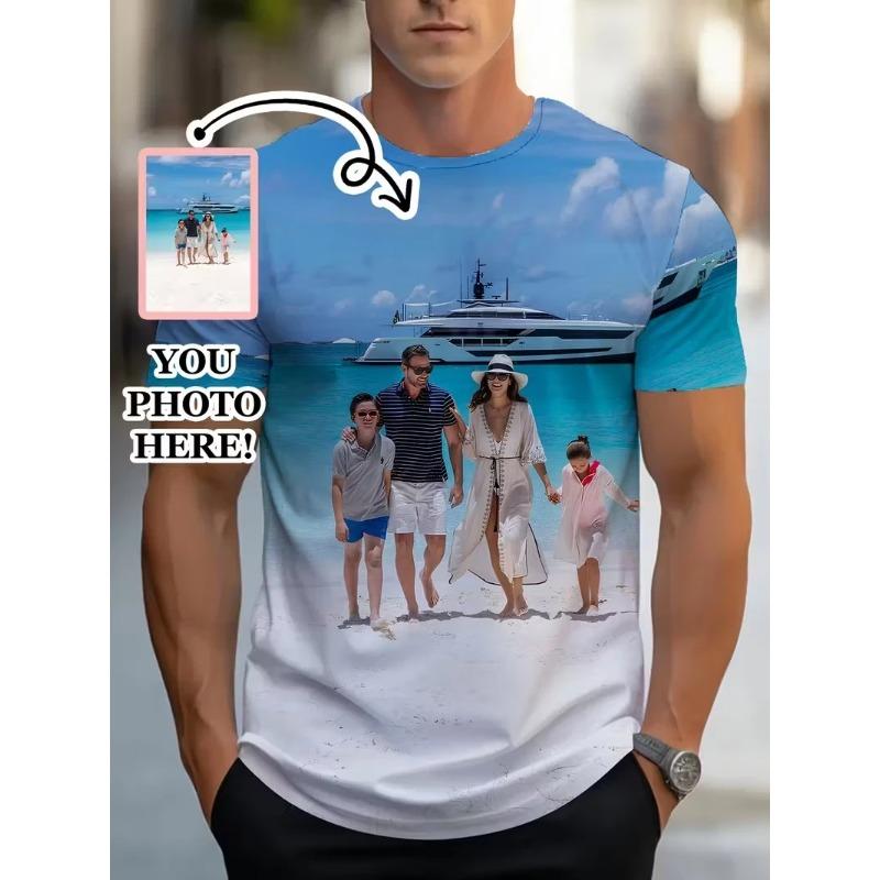 3D Printed Custom T-Shirts Summer Plus Size Tee Shirt Design For Drop Shipping Wholesale Unisex Tops Custom Diy Photo Men Shirts