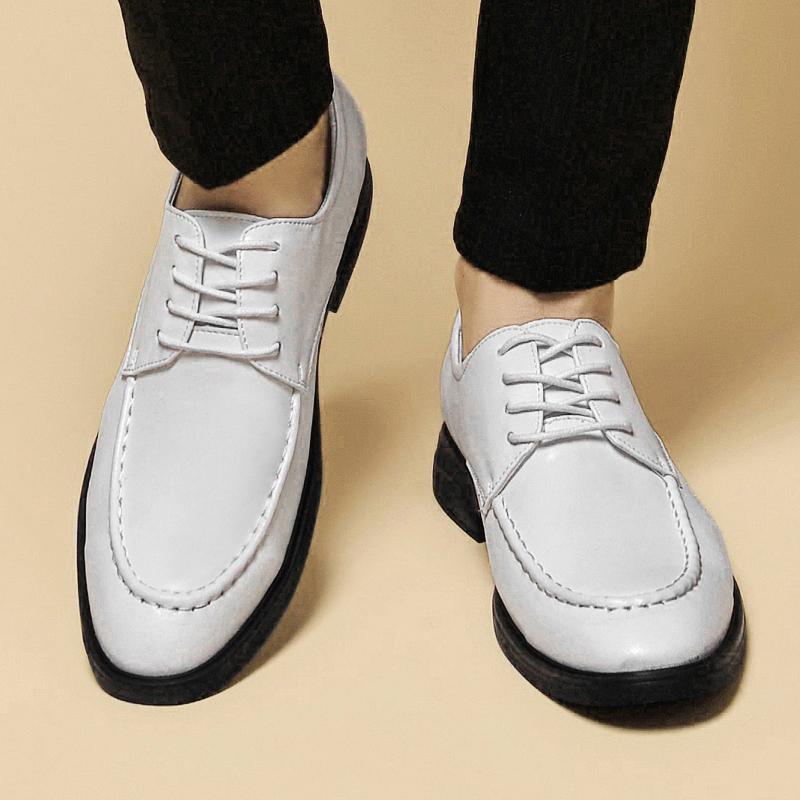 Men's Business Dress Oxford Shoes for Men Genuine Leather Footwear Mens Comfortable Casual Shoes Hot Sale Male Flats