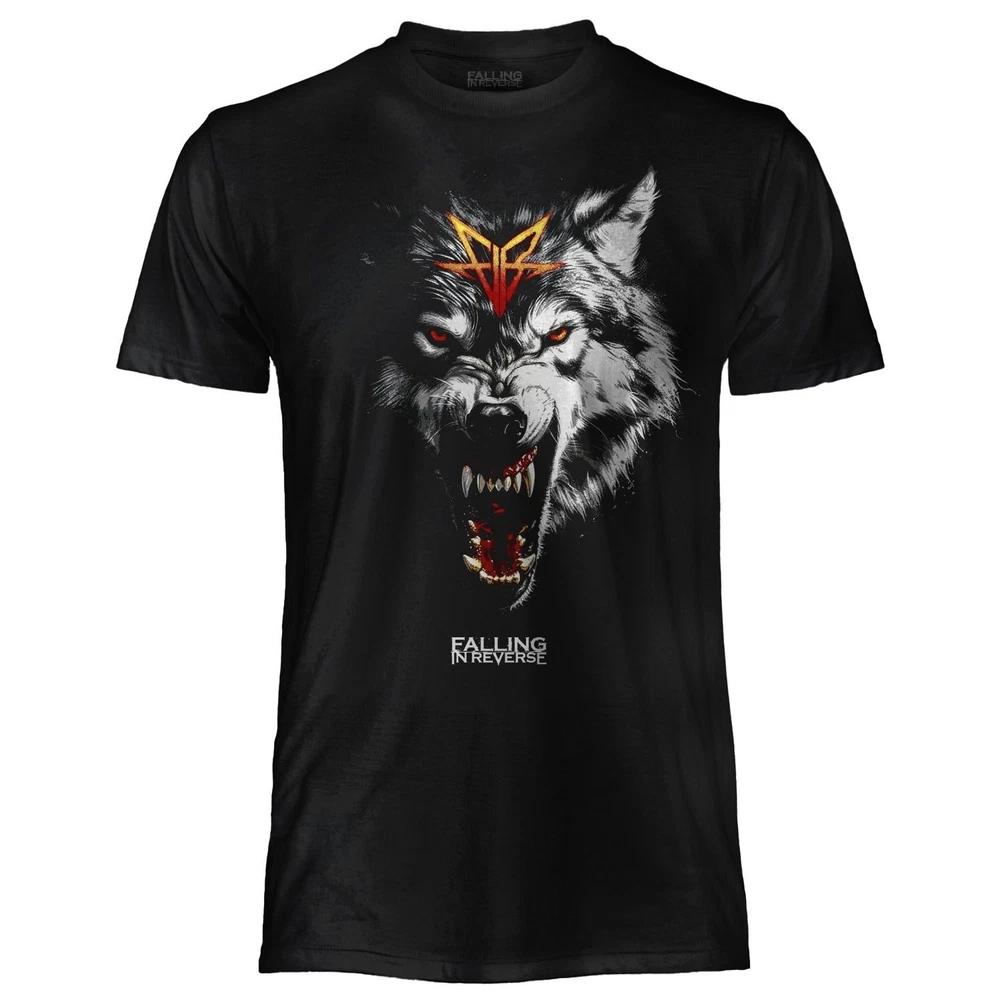 Falling in Reverse Wolf Official Jersey TShirt Original Black TShirt S