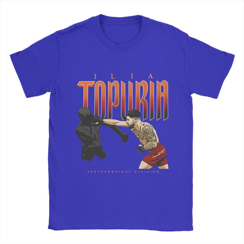 Ilia Topurias T-Shirts for Men  Humorous Pure Cotton Tee Shirt Crew Neck Short Sleeve T Shirts Plus Size Clothing