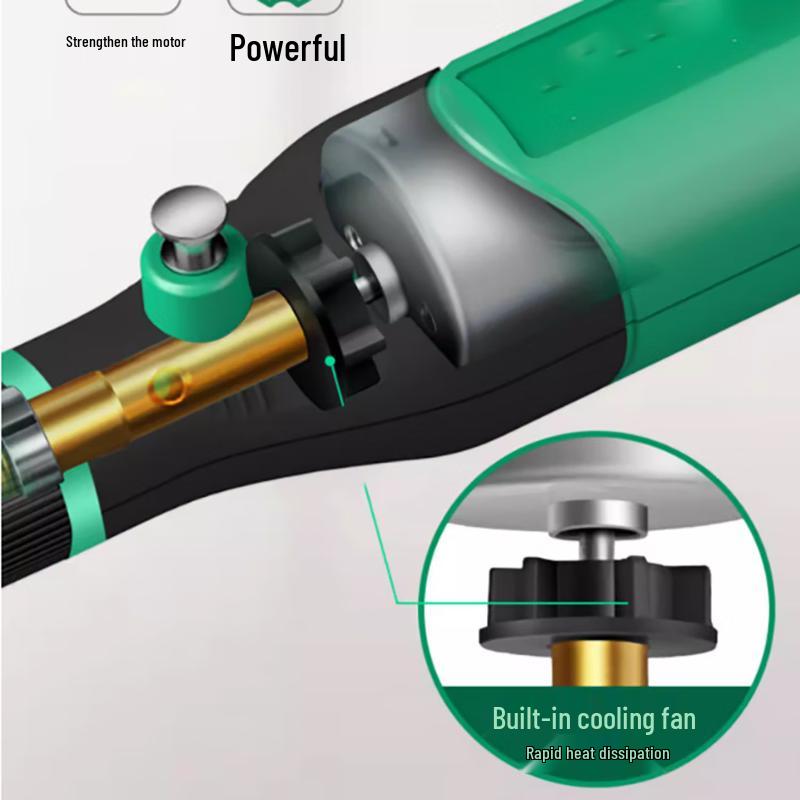 BAIPUXI 24V 50W Mini Stiftform Kabelgebundenes Elektrisches Schleifgerät Set CN-Stecker (Adapter enthalten)